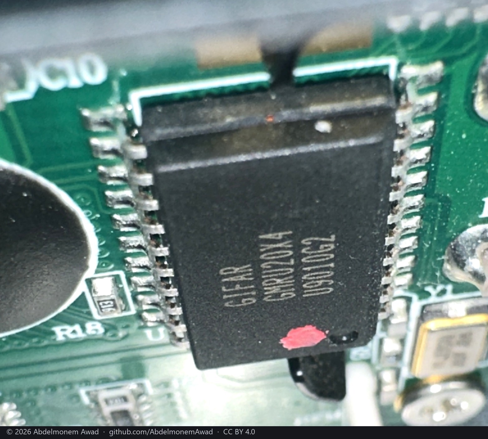 The GIFAR bridge on the front panel board